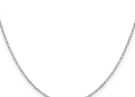 Sterling Silver Diamond-cut Long Link Cable Chain, 16 x 1mm