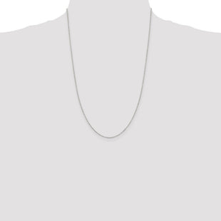 Sterling Silver Diamond-cut Long Link Cable Chain (Style QPE68-24)