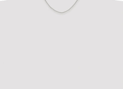 Sterling Silver Rhodium-plated Diamond-cut Long Link Cable Chain (Style QPE69R-16)