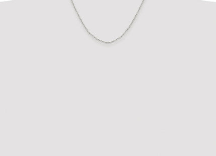 Sterling Silver Rhodium-plated Diamond-cut Long Link Cable Chain (Style QPE69R-18)