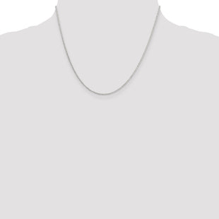 Sterling Silver Diamond-cut Rolo Chain (Style QPE71-18)