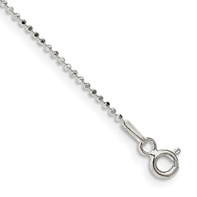 Sterling silver anklet, additional view