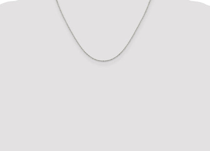Sterling Silver Flat Link Cable Chain (Style QPE75-18)