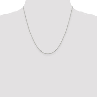 Sterling Silver Flat Link Cable Chain (Style QPE75-20)