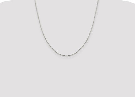 Sterling Silver Flat Link Cable Chain (Style QPE76-20)