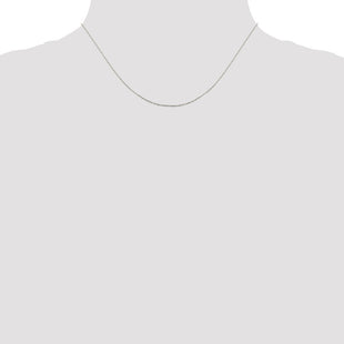 Sterling Silver Flat Link Cable Chain (Style QPE77-16)