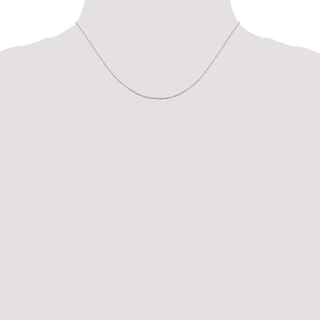 Sterling Silver Flat Link Cable Chain, 16 x 1mm