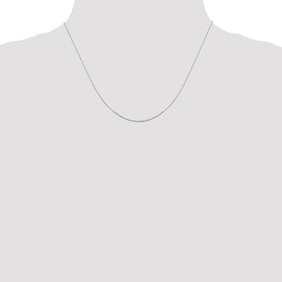 Sterling Silver Flat Link Cable Chain (Style QPE77-18)
