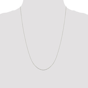 Sterling Silver Flat Link Cable Chain (Style QPE77-24)