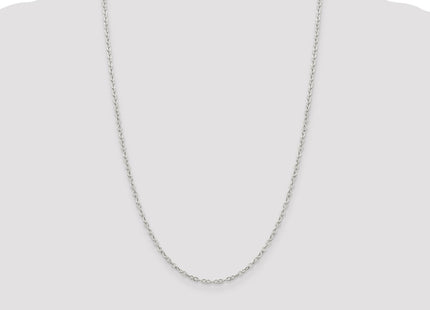 Sterling silver oval chain, further view