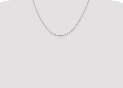 Sterling Silver Diamond-cut Forzantine Cable Chain (Style QPE81-18)