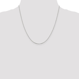 Sterling Silver Diamond-cut Forzantine Cable Chain (Style QPE81-20)