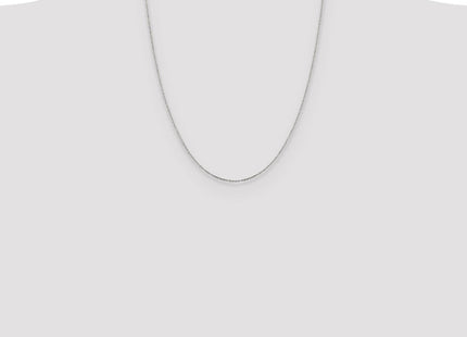 Sterling Silver Diamond-cut Forzantine Cable Chain (Style QPE81-22)