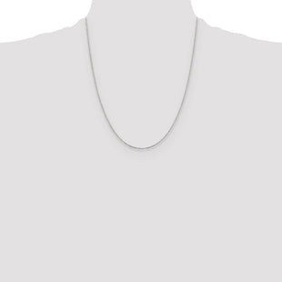 Sterling Silver Diamond-cut Forzantine Cable Chain (Style QPE81-22)