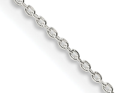 Sterling Silver Diamond-cut Forzantine Cable Chain, 16 x 0.95mm