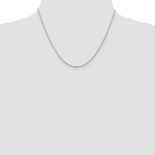 Sterling Silver Diamond-cut Forzantine Cable Chain (Style QPE82-18)
