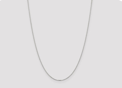 Sterling Silver Diamond-cut Forzantine Cable Chain (Style QPE82-24)