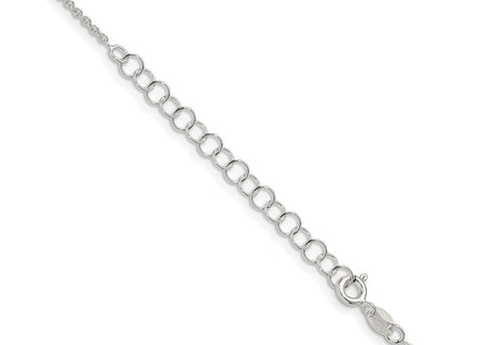 Sterling Silver Forzantine Cable Chain w/2in ext. (Style QPE86E-18)