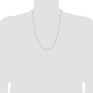 Sterling Silver Forzantine Cable Chain (Style QPE87-24)