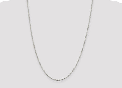 Sterling silver herringbone link chain, further view
