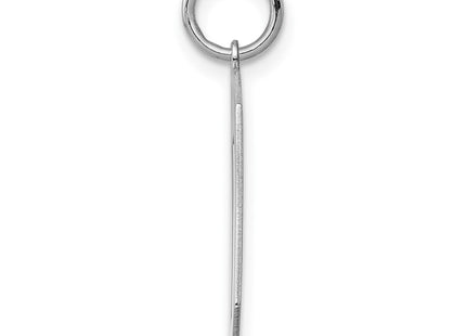 Sterling silver number 0 charm, alternate view