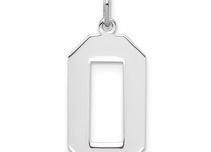Sterling silver number 0 charm