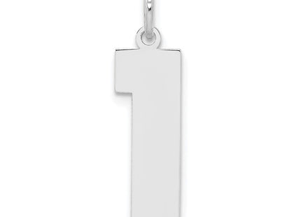 Sterling silver number 1 charm