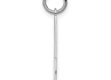 Sterling silver number 4 charm, alternate view