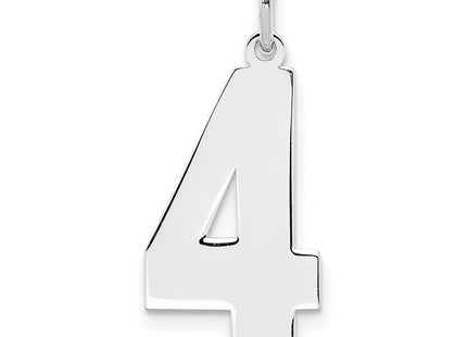 Sterling silver number 4 charm