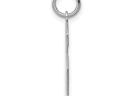 Sterling silver number 6 charm, alternate view