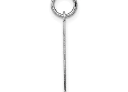 Sterling silver number 8 charm, alternate view