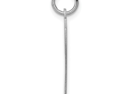 Sterling silver number 9 charm, alternate view