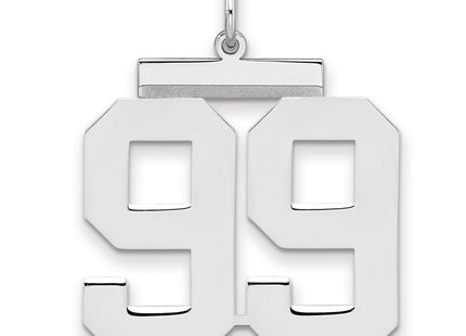 Sterling silver number 99 charm