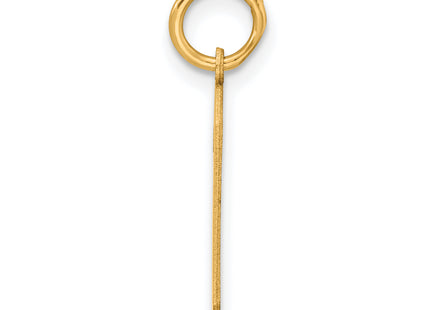 Sterling Silver/Gold-plated Satin Number 6 Charm