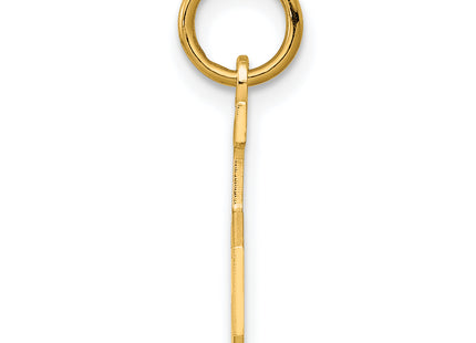 Sterling Silver/Gold-plated Satin Number 5 Charm