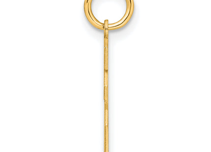 Sterling Silver/Gold-plated Satin Number 16 Charm