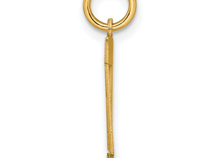 Sterling Silver/Gold-plated Satin Number 44 Charm
