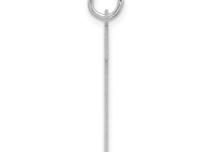 Sterling Silver/Rhodium-plated Polished Number 1 Charm (Style QPXL01)