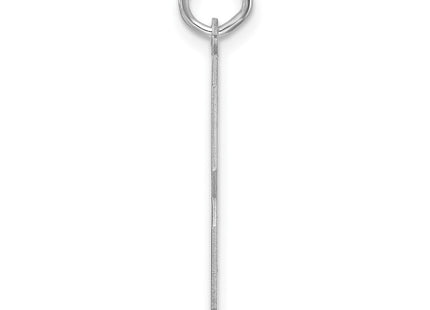 Sterling silver number 3 charm, alternate view