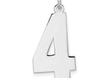 Sterling silver number 4 charm