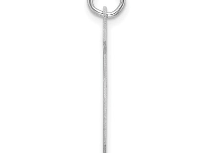 Sterling silver number 5 charm, alternate view