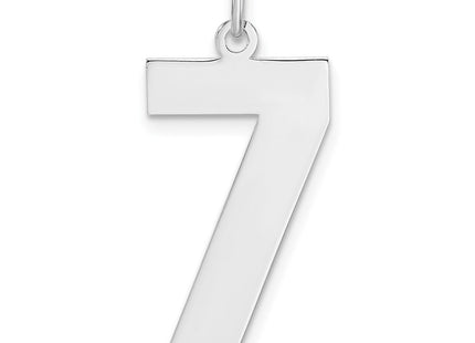 Sterling silver number 7 charm