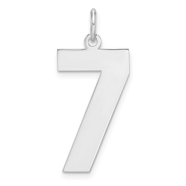 Sterling silver number 7 charm