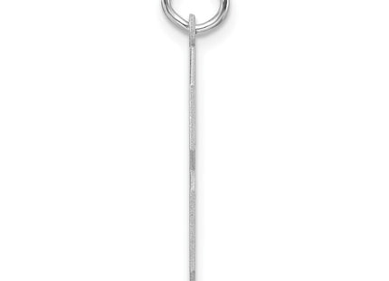 Sterling silver number 8 charm, alternate view