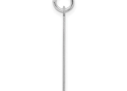 Sterling silver number 9 charm, alternate view