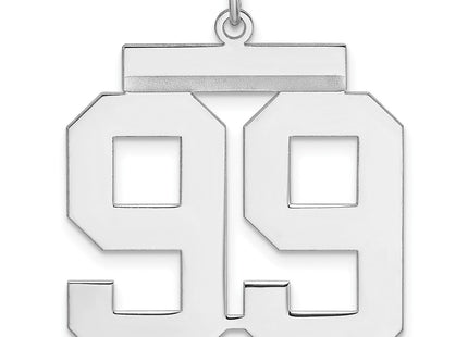 Sterling silver number 99 charm