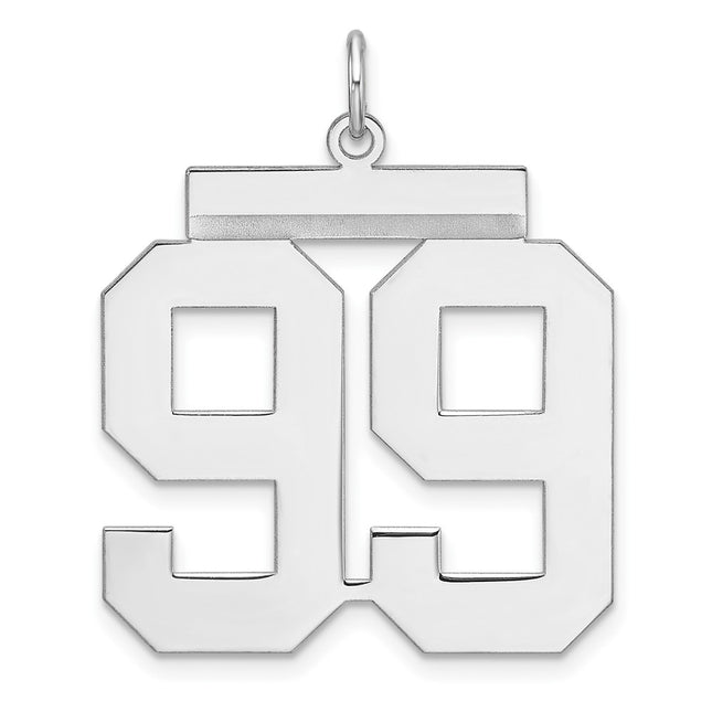 Sterling silver number 99 charm