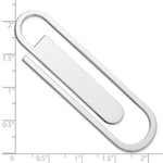 Sterling Silver Paper Clip Shaped Book Mark / Money Clip view 3