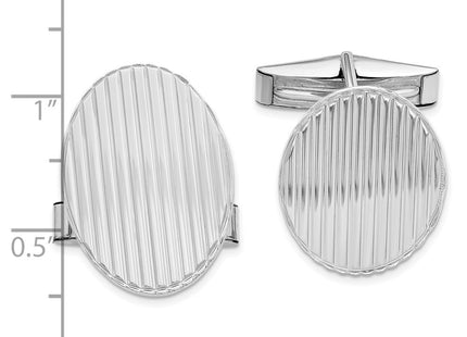 Sterling silver cuff links, alternate view