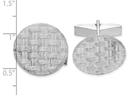 Sterling silver cuff links, alternate view